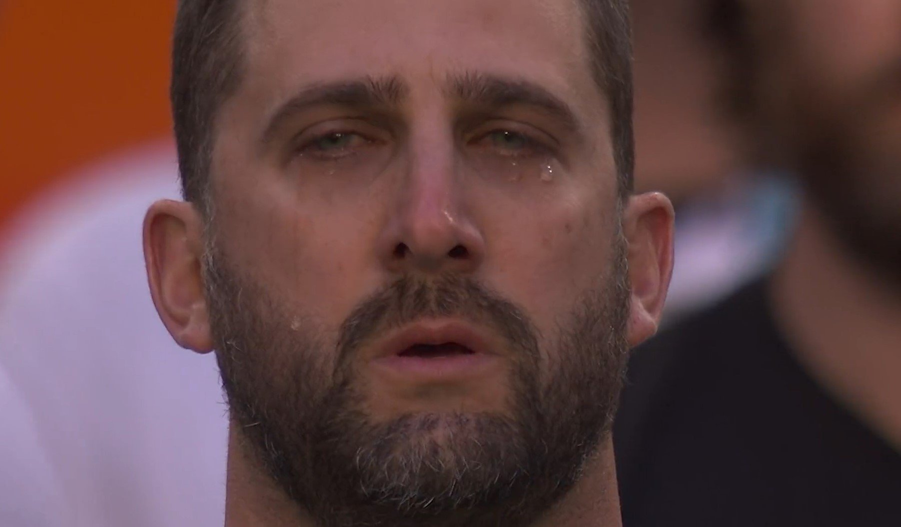 What an Amazing Moment!  Eagles Coach Nick Sirianni Cries During National Anthem at Super Bowl LVII (VIDEO)