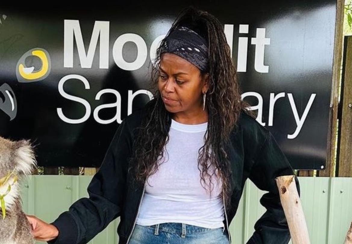 Michelle Obama Looks Disheveled in Baggy Clothes in Australia