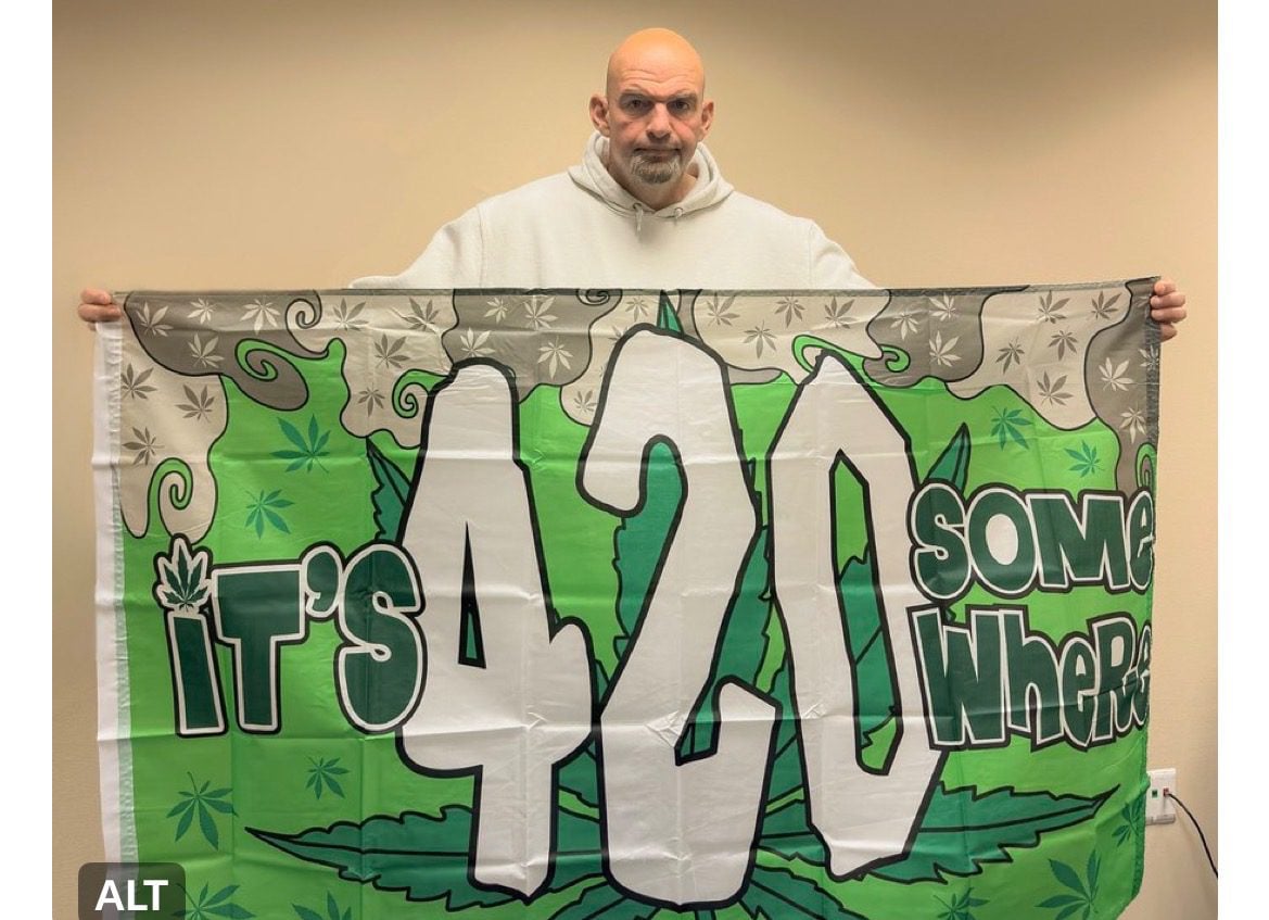 “It’s 420 Somewhere” – John Fetterman Celebrates International Marijuana Day Shortly After Being Released From Psych Ward “It’s 420 Somewhere” – John Fetterman Celebrates International Marijuana Day Shortly After Being Released From Psych Ward
