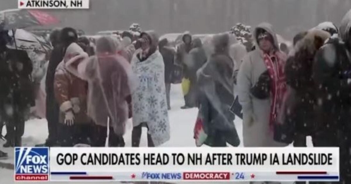 THE PEOPLE WANT TRUMP! FOX News Reports New Hampshire Voters Have Been Waiting for Hours in 6 Inches of Snow to See Donald Trump and Vivek (Video) THE PEOPLE WANT TRUMP! FOX News Reports New Hampshire Voters Have Been Waiting for Hours in 6 Inches of Snow to See Donald Trump and Vivek (Video)