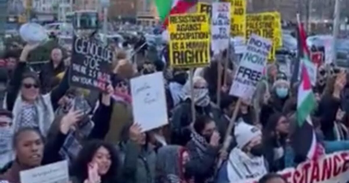 “Genocide Joe Has Got to Go!” – Biden’s Motorcade Met by Hundreds of Protestors in New York City (VIDEO)