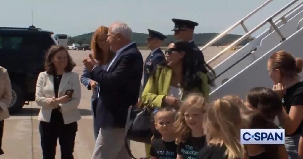 WATCH: Tim Walz Runs Away From Reporters Shouting Questions About His Stolen Valor Scandal