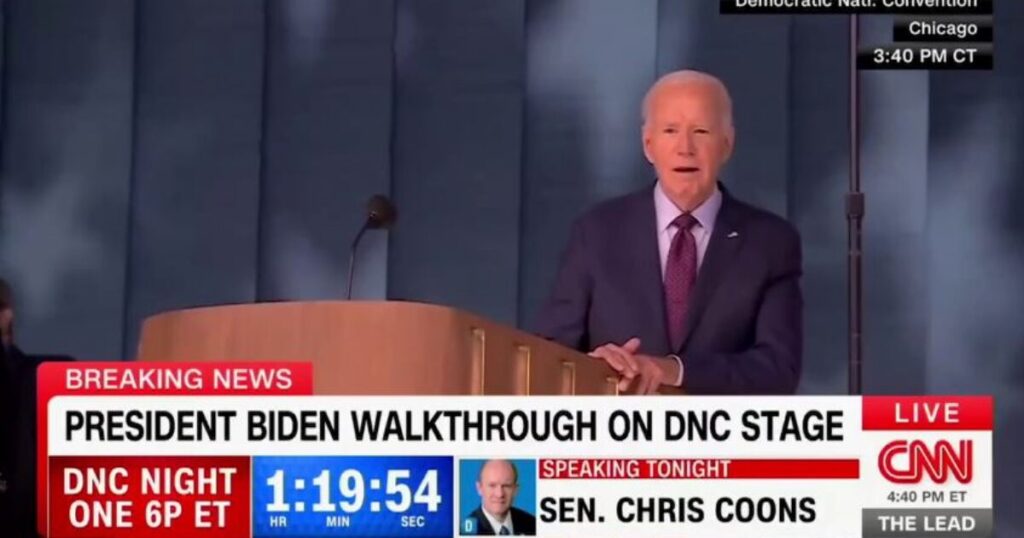 DNC Sh*tShow: Joe Biden Asked About Being Pushed Out of 2024 Race in a Coup and Being Replaced by Kamala – Incoherently Mumbles an Answer