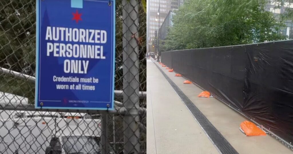 Hypocrisy on Full Display: DNC Erects Massive Wall Around Convention and Mandates ID for Entry — Yet Opposes Border Security and Voter ID Laws!