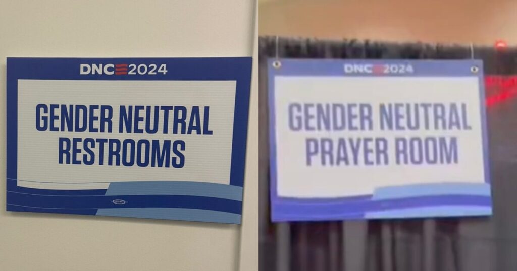 You Can’t Make This Up: DNC Press Filing Center Removes Ladies’ Room in Latest Woke Stunt—Also Features a ‘Gender-Neutral Prayer Room’