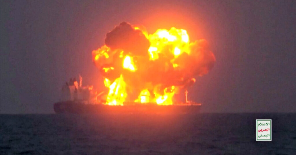 UP IN FLAMES: Houthi Attack Blows up Greek Oil Tanker in the Red Sea (VIDEO)