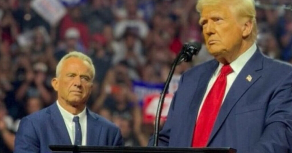 Trump Reposts Photo With RFK Jr. Captioned “The Strongest Anti-Establishment Ticket in American History”