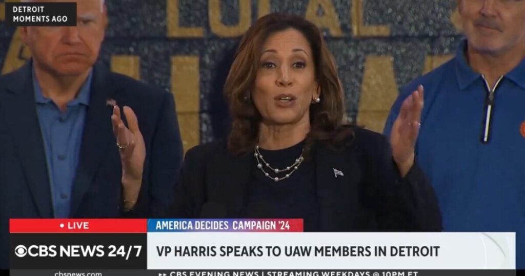 “We Believe in the Collective!” – Kamala Harris Goes Full Commie at United Auto Workers Union Hall in Detroit (VIDEO)