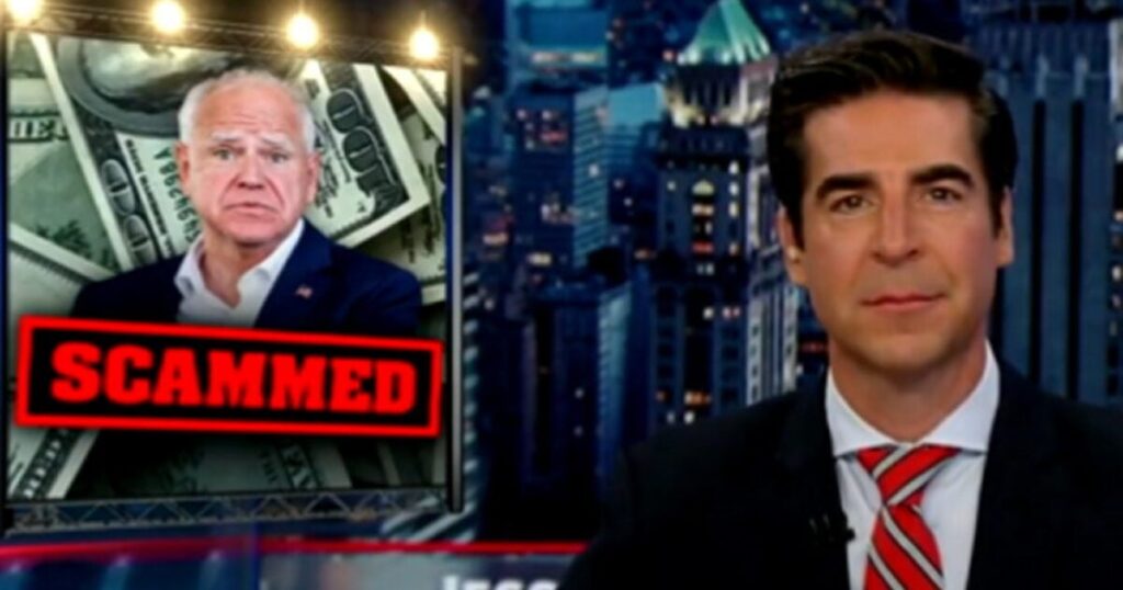 Jesse Watters Breaks Down Massive Covid Funds Scam That Happened in Minnesota on Tim Walz’s Watch (VIDEO)