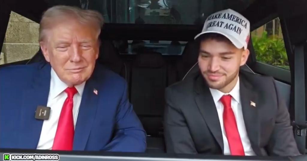 Nearly Half a Million Tune in to Watch President Trump on Live Stream With Kick Streamer Adin Ross (Video)