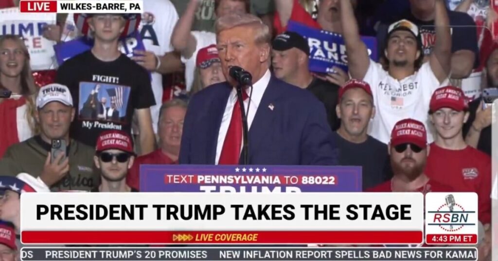 President Trump Takes the Stage to Thunderous Applause at Pennsylvania Rally: “We’re Going to Win Back the White House and We’re Going to Take Back our Country” (VIDEO)