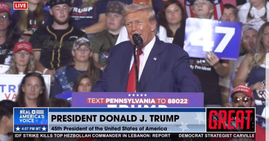 President Trump Slams Kamala Harris’s Radical Agenda: “She Wants to Increase the Number of Justices of the United States Supreme Court to 27” (VIDEO)