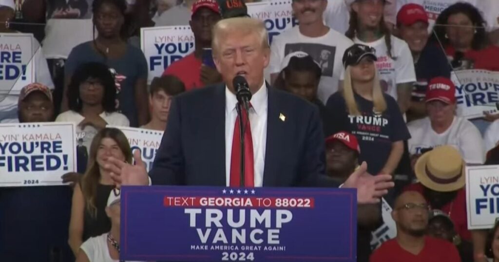 “They Don’t Want the Vote to Be Honest” – Trump Calls Out Dirty Brad Raffensperger at Gov. Brian Kemp at Atlanta Rally