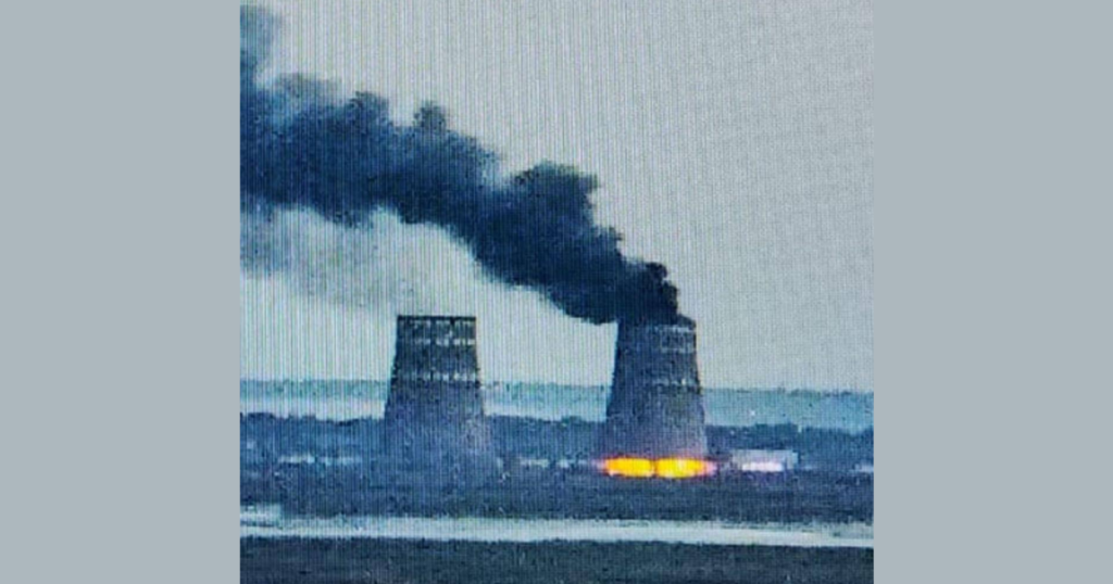 Russia Blames Ukraine for Attack on Nuclear Power Plant in Zaporishia Region – Cooling Systems Catch Fire (Video)