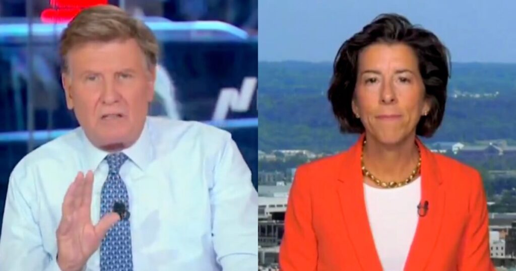 Top Harris Surrogate Gina Raimondo Forced to Endure Brutal Lecture by CNBC Reporter on Harris’s Lack of Transparency and Avoiding Tough Interviews