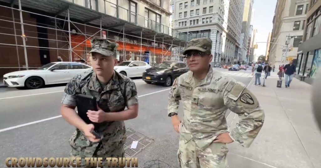 U.S. Army Allegedly Caught Protecting ‘Foreign Invaders’ at NYC Hotel? Citizen Confronts Military Presence and Demands Answers!