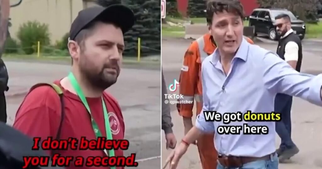 “I Don’t Believe You for a Second” – Absolutely BRUTAL! – Canadian Worker Stuns Justin Trudeau by Calling Him Out to His Face (VIDEO)