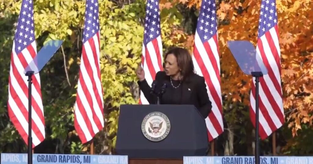 “NEVER AGAIN! NEVER AGAIN!” – Whoa! Kamala Harris Goes on Unhinged Hillary-Style Rant in Michigan (VIDEO)