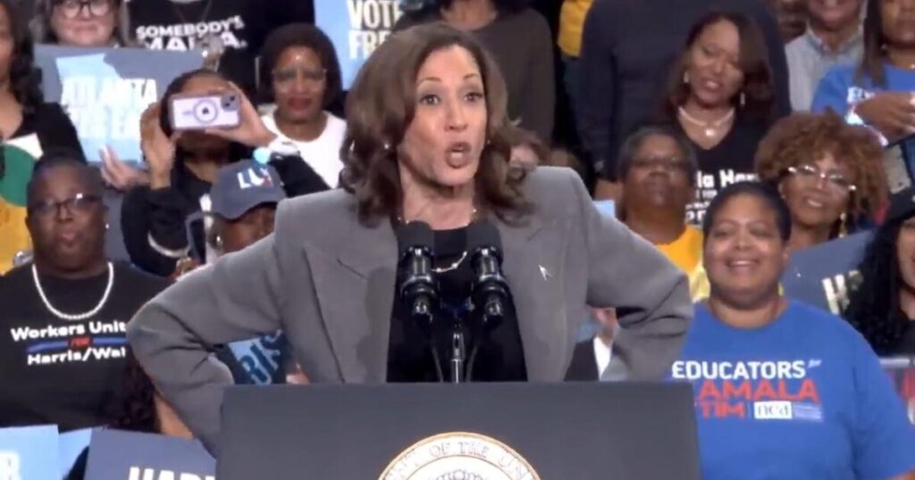 WTH? Kamala Harris Sounds Blitzed at Campaign Rally in Atlanta with Usher (VIDEO)