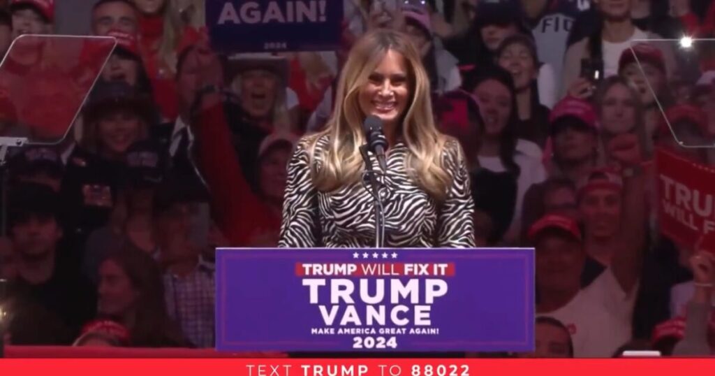 Melania Trump Dazzles Madison Square Garden in New York City – Crowd Goes Wild as First Lady Takes the Stage (VIDEO)