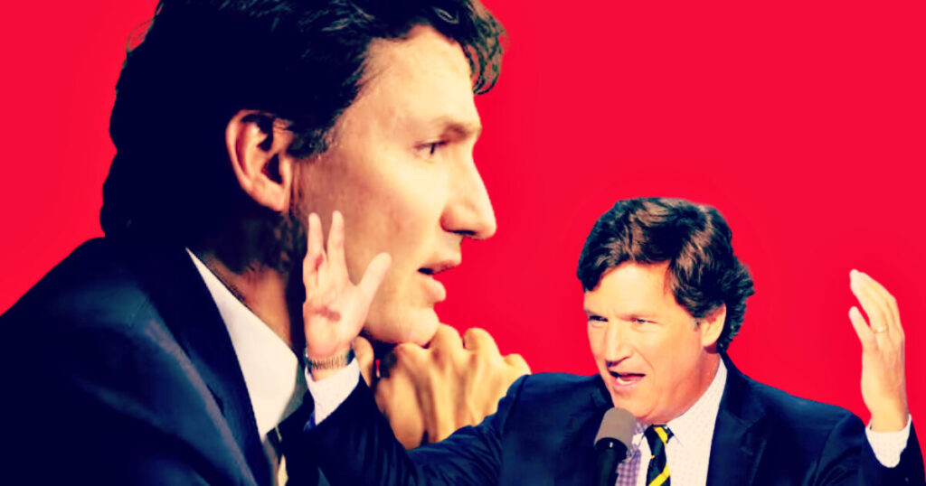 Desperately Unpopular Trudeau Accuses Tucker Carlson of Being Funded by Russia’s Media Outlet RT, Presents No Evidence