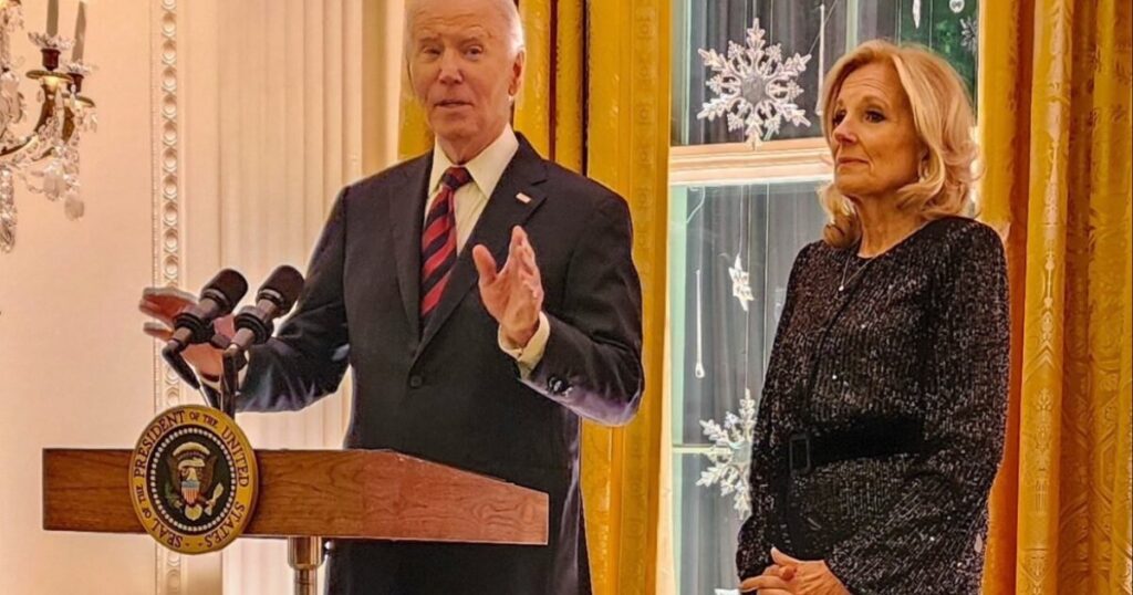 What is She Wearing? Jill Biden Wears an Old Set of Drapes to White House Event