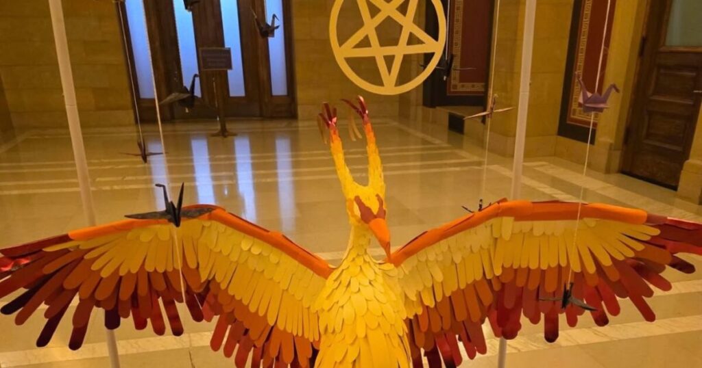 Tim Walz’s Minnesota: Satanists Set Up Holiday Display at State Capitol Building