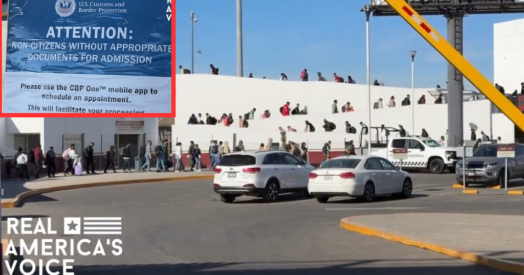 WATCH: Massive Hordes of Illegals Caught on Camera in Tijuana, Mexico being Transported into The US With CBP One App During Biden’s Final Days in Office