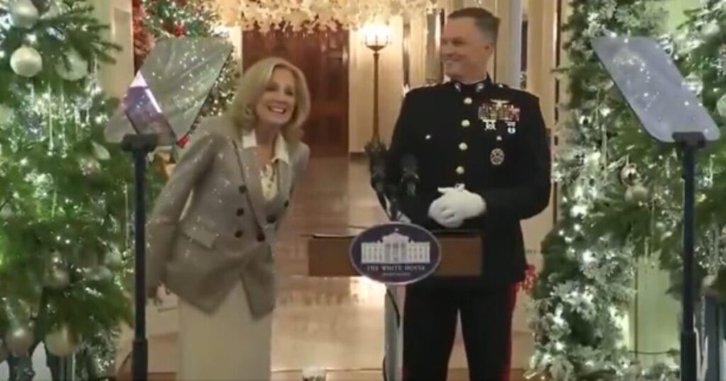 WE ARE SO BACK: Listen to a Little Kid Quickly Correct Jill Biden When She Shouts “Happy Holidays!” During Toys for Tots Event (VIDEO)