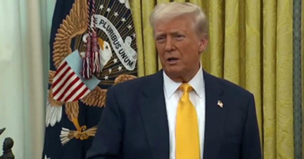 Trump Jabs ABC News and Bloomberg Reporters While Taking Questions in Oval Office (VIDEO)