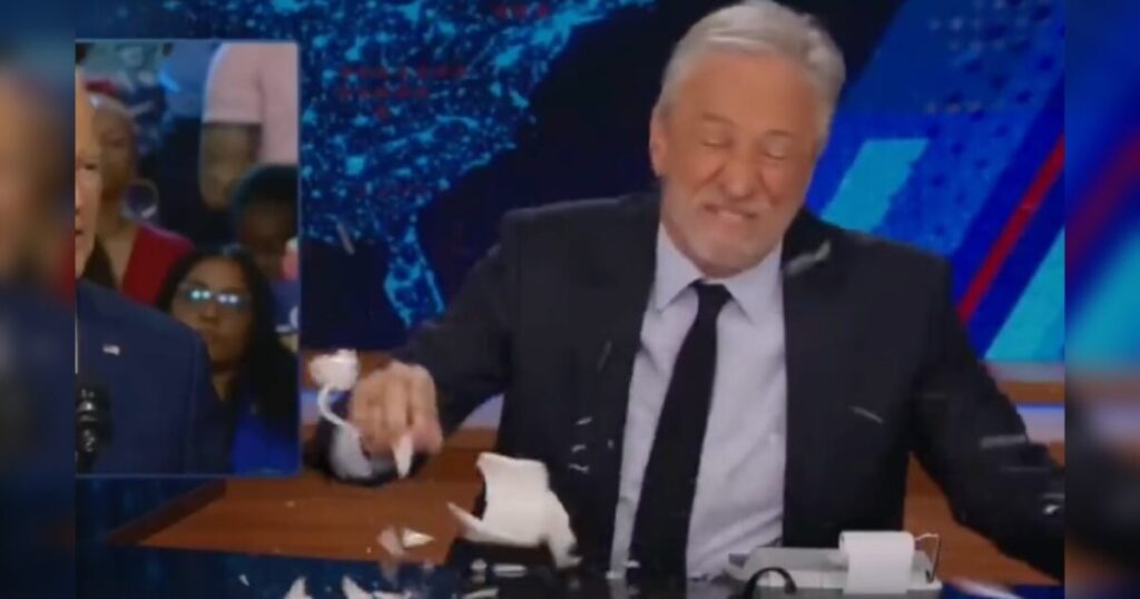 Daily Show Host Jon Stewart Cuts Hand After Smashing Coffee Cup During DOGE Rant (VIDEO)