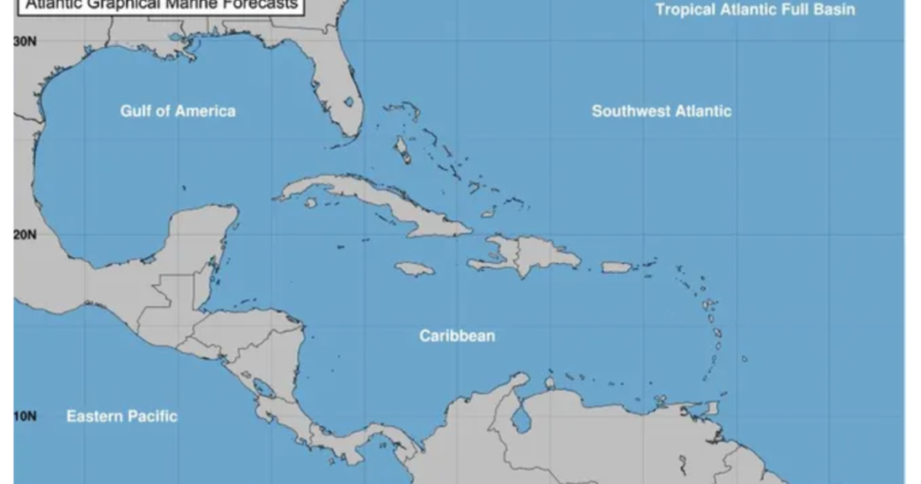 National Weather Service Officially Changes Maps to Read Gulf of America