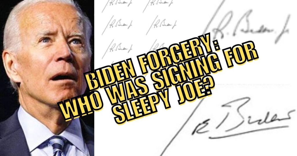 Report: Nearly All of Biden’s Official Signatures were Autopens, so Who Was Really Running the Country?