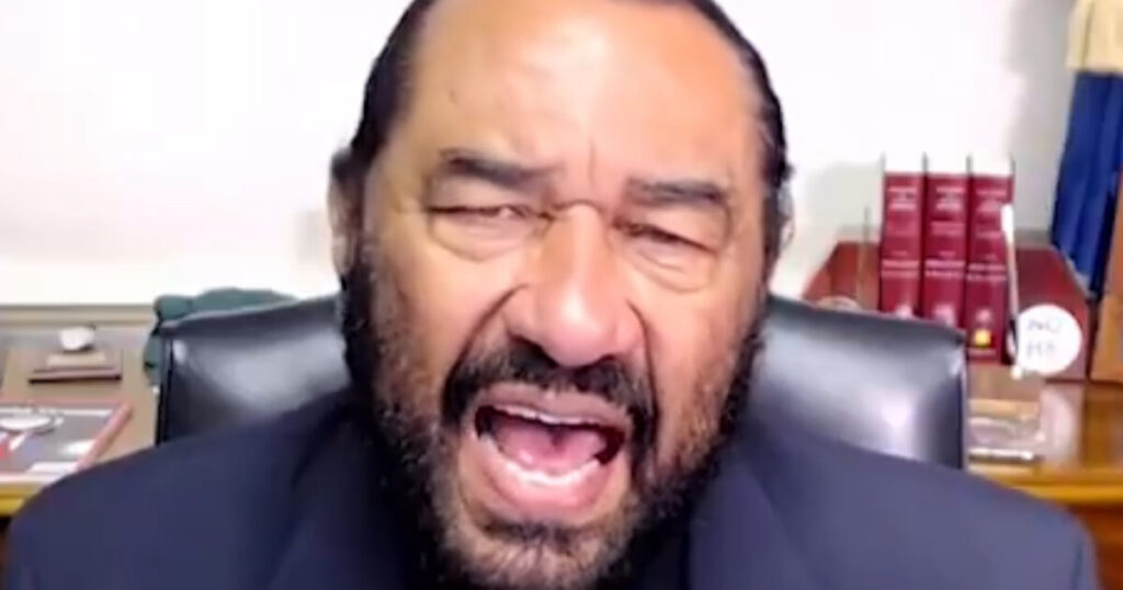 Lunatic Rep. Al Green to File Second Trump Impeachment Attempt For Promoting ‘Incivility’  (VIDEO)