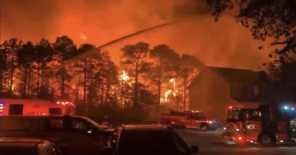 WATCH: 1,200 Acre Wildfire at Myrtle Beach, South Carolina Prompts State of Emergency Declaration