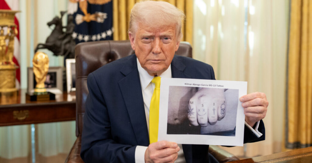 President Trump Drops the Hammer: Releases Photo of MS-13 Gang Member Kilmar Abrego Garcia’s Tattooed Knuckles in Devastating PR Blow to the Left