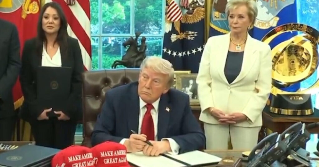 WATCH: President Trump Signs Executive Order on School Discipline Policies Revoking Racist Obama-Biden DEI Guidance to Discipline Students Based on Skin Color