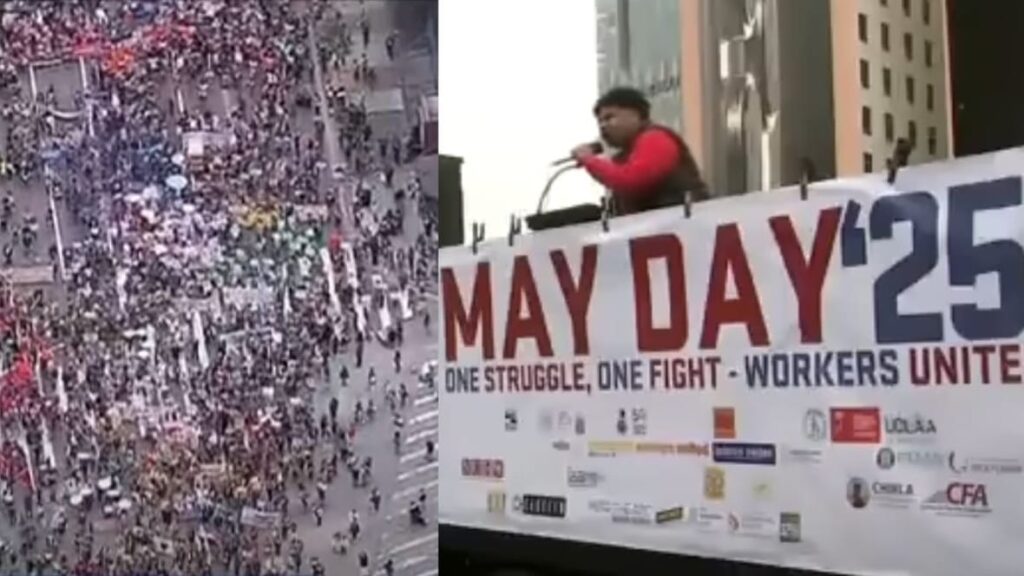 Thousands Demonstrate For Workers’ Rights, Against Trump On May Day