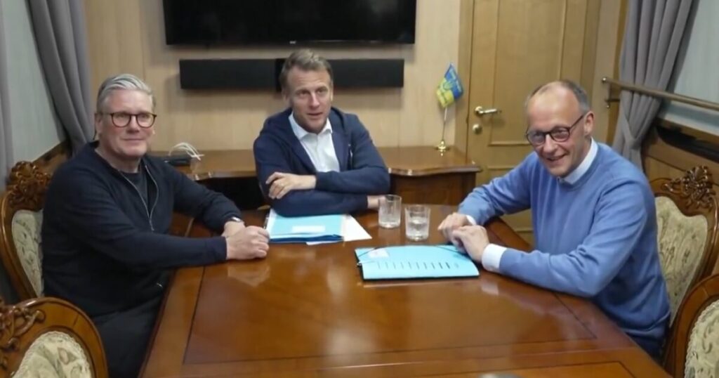 Macron Suffers Embarrassing Moment During Train Ride Into Ukraine (VIDEO)