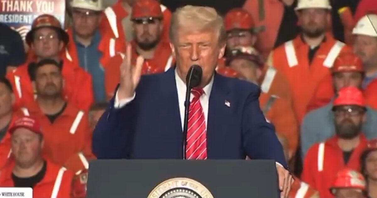 JUST IN: President Trump Announces He Is Doubling Steel Import Tariffs From 25% to 50% (VIDEO)