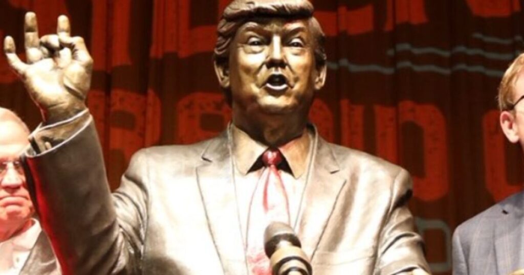 Trump Statue Unveiled in South Dakota, Leftists Protest Artwork