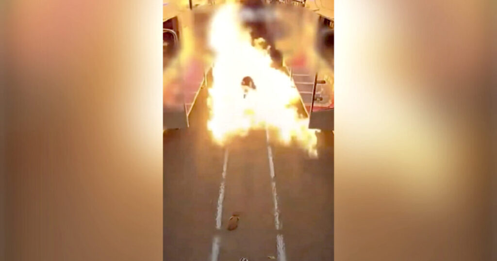 SHOCK VIDEO: Deranged South Korean Man Sets Fire To Crowded Subway Car in Protest Against Judicial Decision Over His Divorce