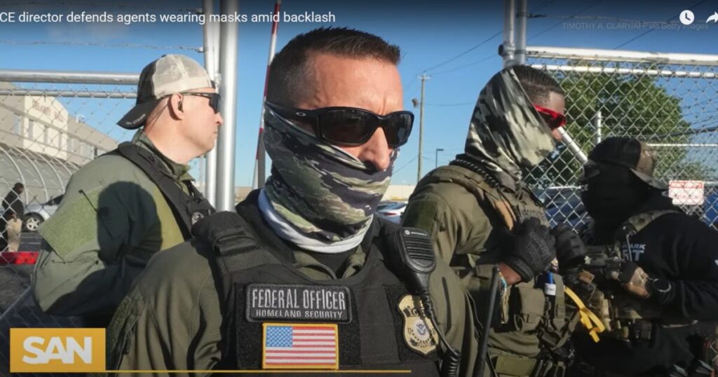 Liberal Mask Hypocrisy: Why ICE Agents Don’t Need Permission to Protect Themselves From ‘Terrorist’ Labels