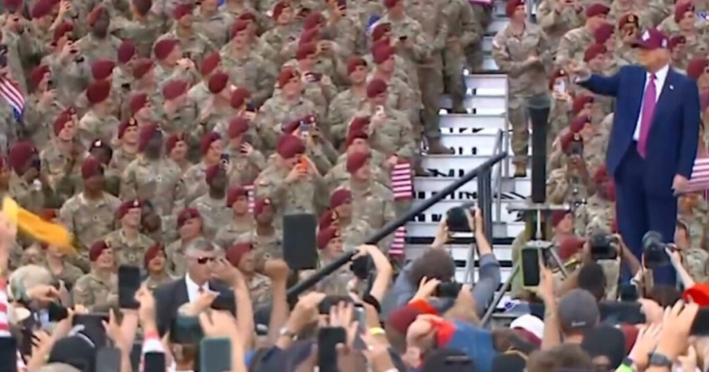 (VIDEO) President Trump Opens Fort Bragg Speech With Fire! Troops Boo Biden Regime for Changing Name of Famed Military Base