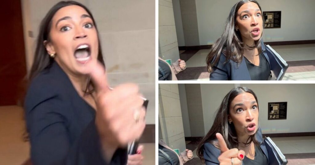 (VIDEO) AOC Loses it, Runs From TGP When Pressed About Accusations of Trump Inciting LA Riots and Democrats Attacking ICE
