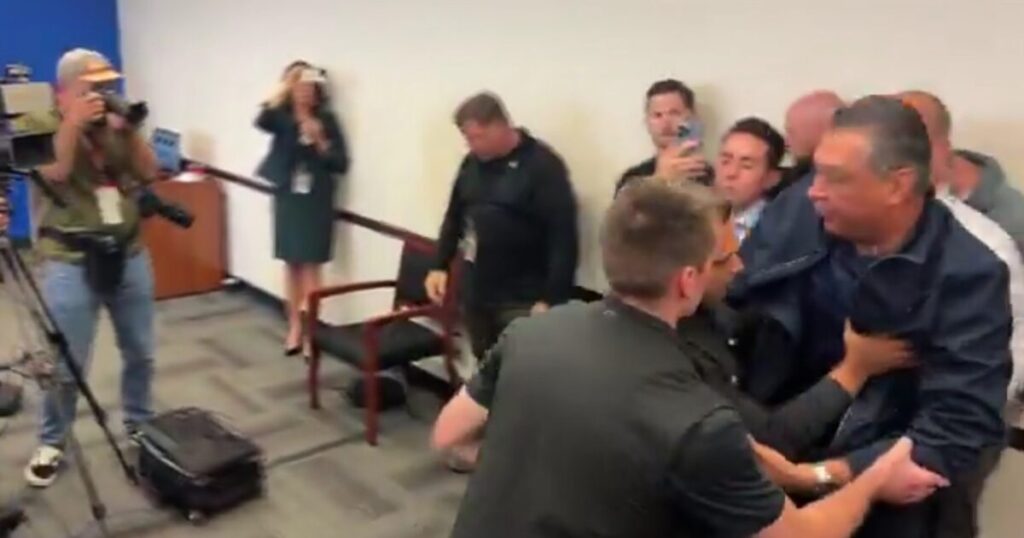 California Democrat Who Rushed Kristi Noem With No ID Now Pushing Bill Requiring ICE Agents to ID Themselves