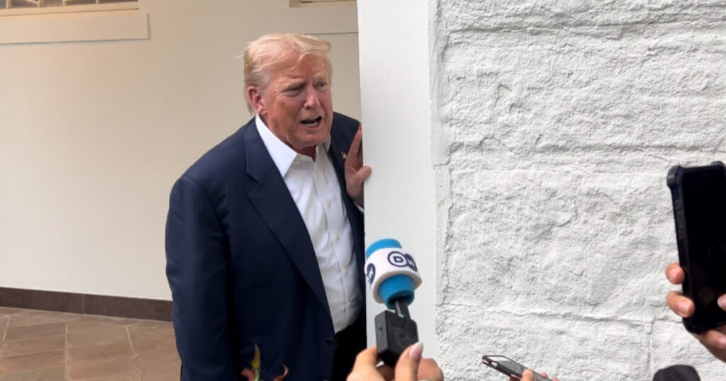 (VIDEO) President Trump Takes Questions After Returning from Scotland – Comments on New York Shooting