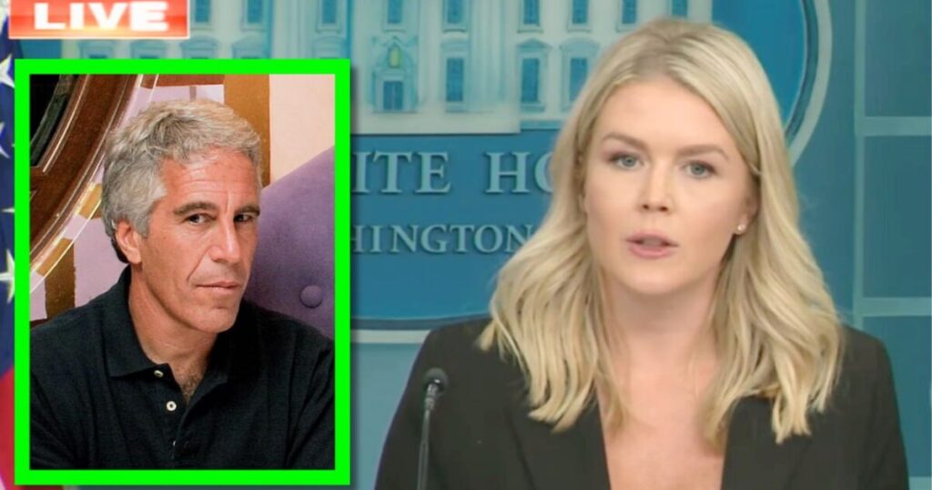 Eyebrows Raise as Karoline Leavitt Answers Tough Questions About Epstein