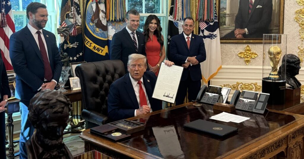 (VIDEO) President Trump Signs Executive Order to Prosecute People Who Burn American Flags – “It Incites Riots… You Burn a Flag, You Get One Year in Jail”