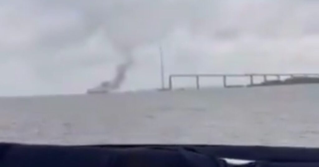 Cargo Ship Explodes in Baltimore Harbor in Maryland (VIDEO)